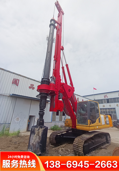 小松200挖掘機改裝機鎖桿圓桿旋挖鉆機